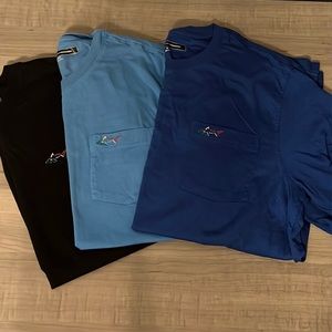 Greg Norman T-Shirt Bundle of 3 Shirts Blue Black